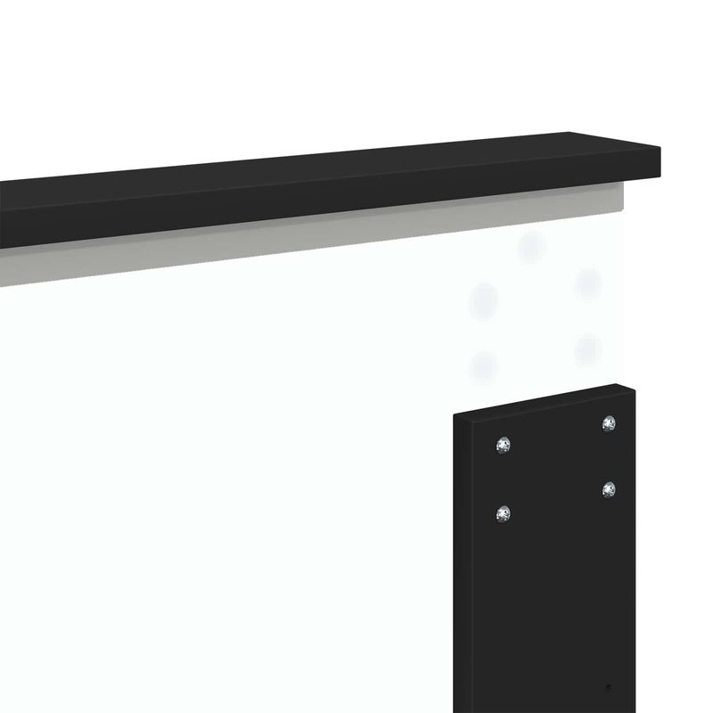 Casa si Gradina - Mobilier - Paturi si accesorii - Paturi - Cadru de pat cu sertar Negru 200 x 200 cm Lemn Ingineresc - Infinity.ro
