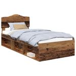 Casa si Gradina - Mobilier - Paturi si accesorii - Paturi - Cadru de pat Lemn vechi 100 x 200 cm Lemn de pin masiv - Infinity.ro