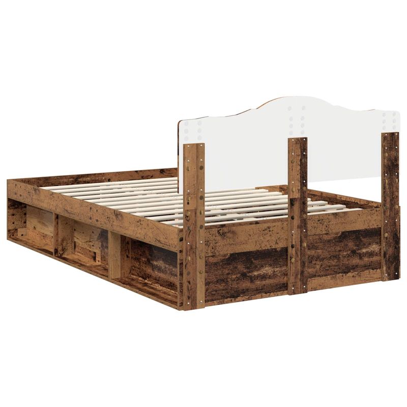 Casa si Gradina - Mobilier - Paturi si accesorii - Paturi - Cadru de pat Lemn vechi 120 x 200 cm Lemn de pin masiv - Infinity.ro