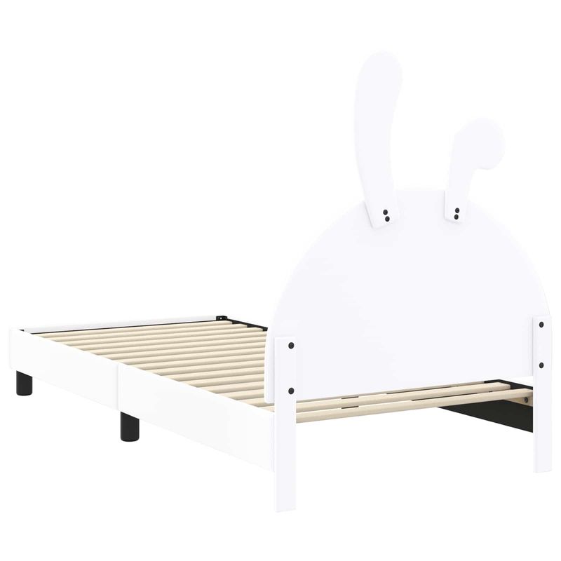 Casa si Gradina - Mobilier - Paturi si accesorii - Paturi - Cadru de pat pentru copii cu spatar Alb 80 x 200 cm PU - Infinity.ro