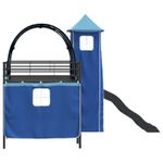 Casa si Gradina - Mobilier - Paturi si accesorii - Paturi - Cadru de pat inalt pentru copii cu perdele, arc, tobogan, turn - Infinity.ro