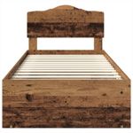 Casa si Gradina - Mobilier - Paturi si accesorii - Paturi - Cadru de pat Lemn vechi 75 x 190 cm Lemn de pin masiv - Infinity.ro