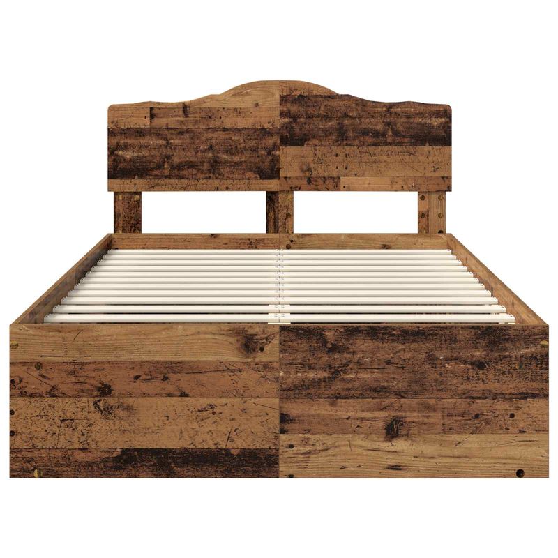 Casa si Gradina - Mobilier - Paturi si accesorii - Paturi - Cadru de pat Lemn vechi 135 x 190 cm Lemn de pin masiv - Infinity.ro