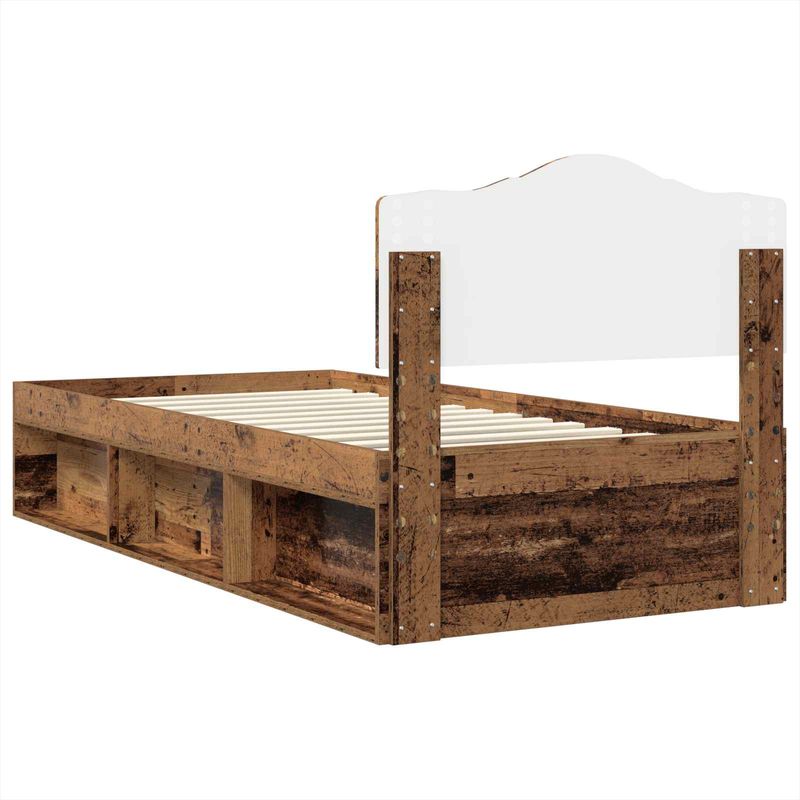 Casa si Gradina - Mobilier - Paturi si accesorii - Paturi - Cadru de pat Lemn vechi 75 x 190 cm Lemn de pin masiv - Infinity.ro