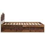Casa si Gradina - Mobilier - Paturi si accesorii - Paturi - Cadru de pat Lemn vechi 135 x 190 cm Lemn de pin masiv - Infinity.ro