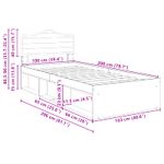 Casa si Gradina - Mobilier - Paturi si accesorii - Paturi - Cadru de pat Lemn vechi 100 x 200 cm Lemn de pin masiv - Infinity.ro