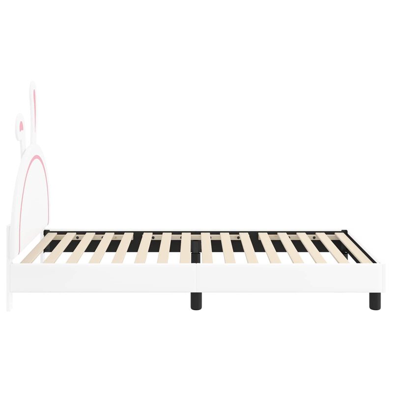 Casa si Gradina - Mobilier - Paturi si accesorii - Paturi - Cadru de pat pentru copii cu spatar Alb 90 x 200 cm PU - Infinity.ro