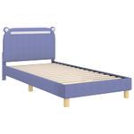Casa si Gradina - Mobilier - Paturi si accesorii - Paturi - Cadru de pat pentru copii cu spatar Albastru Jeans 80 x 200 cm - Infinity.ro