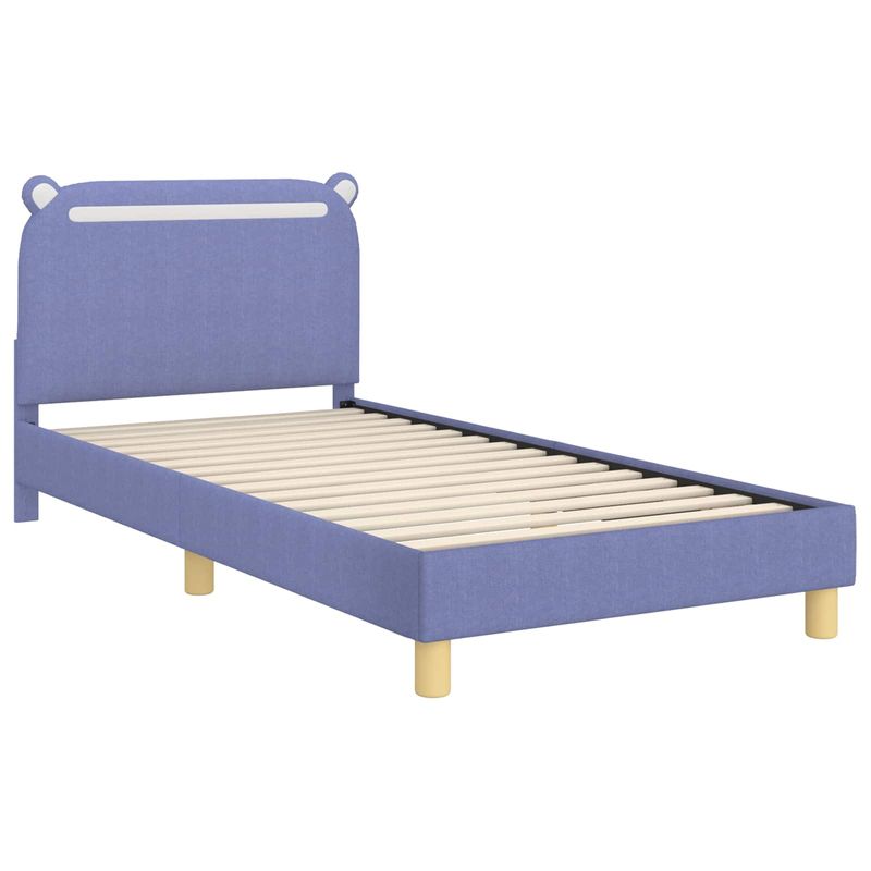Casa si Gradina - Mobilier - Paturi si accesorii - Paturi - Cadru de pat pentru copii cu spatar Albastru Jeans 80 x 200 cm - Infinity.ro