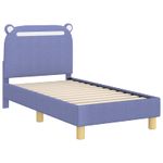Casa si Gradina - Mobilier - Paturi si accesorii - Paturi - Cadru de pat pentru copii cu spatar Albastru Jeans 70 x 140 cm - Infinity.ro
