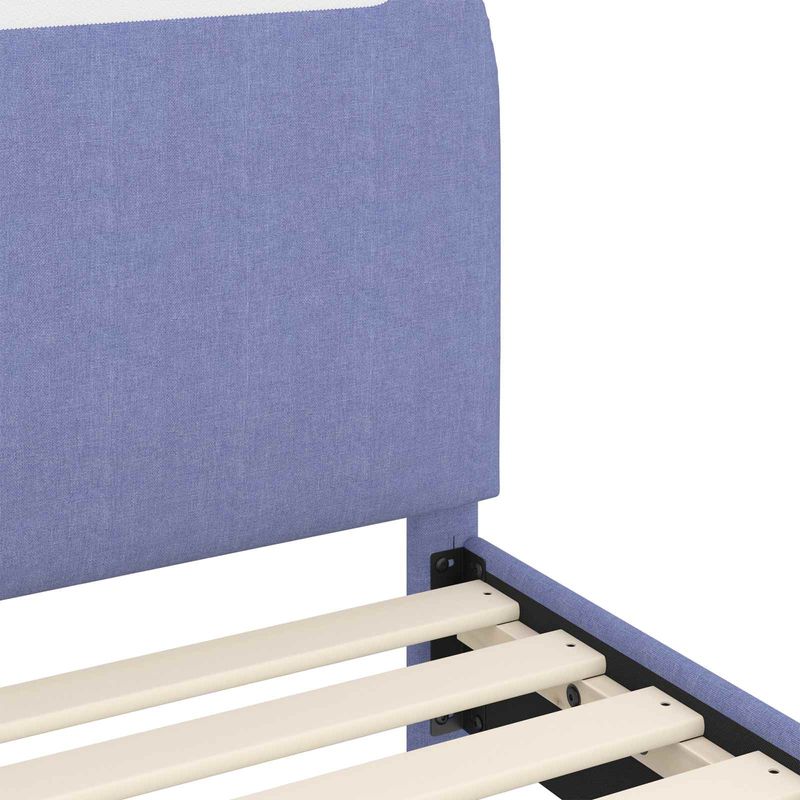 Casa si Gradina - Mobilier - Paturi si accesorii - Paturi - Cadru de pat pentru copii cu spatar Albastru Jeans 80 x 200 cm - Infinity.ro