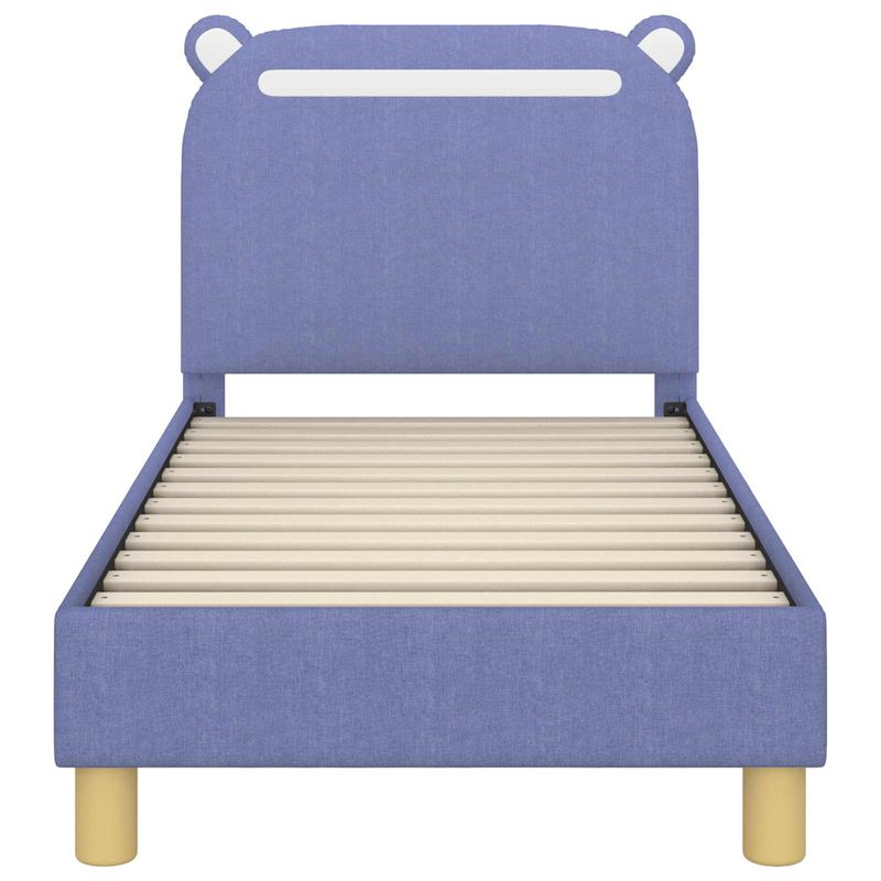 Casa si Gradina - Mobilier - Paturi si accesorii - Paturi - Cadru de pat pentru copii cu spatar Albastru Jeans 70 x 140 cm - Infinity.ro