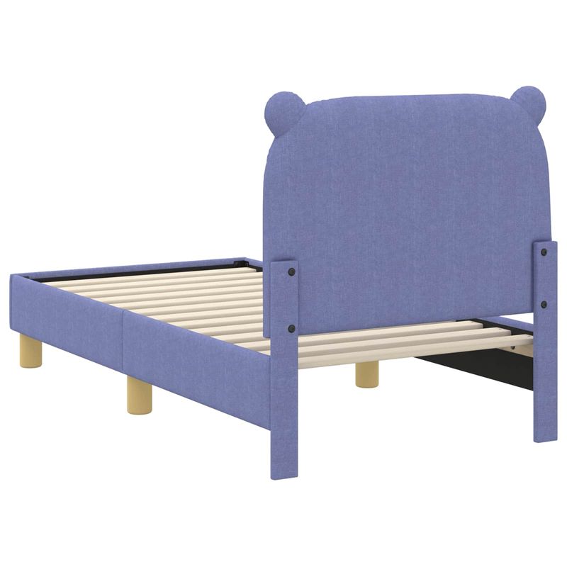 Casa si Gradina - Mobilier - Paturi si accesorii - Paturi - Cadru de pat pentru copii cu spatar Albastru Jeans 70 x 140 cm - Infinity.ro