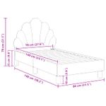 Casa si Gradina - Mobilier - Paturi si accesorii - Paturi - Cadru de pat pentru copii cu spatar Gri deschis 70 x 140 cm - Infinity.ro