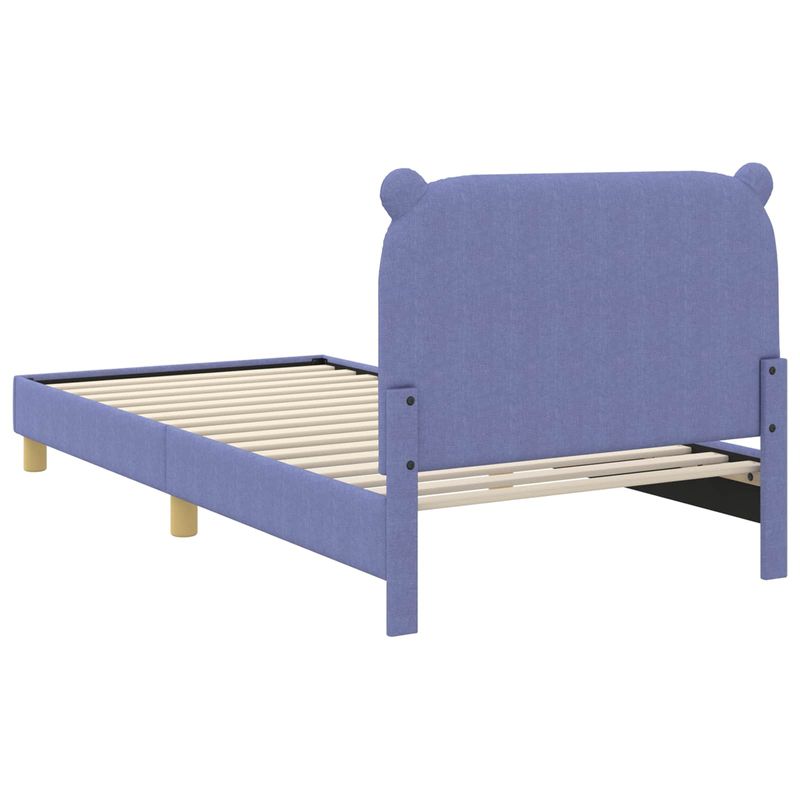 Casa si Gradina - Mobilier - Paturi si accesorii - Paturi - Cadru de pat pentru copii cu spatar Albastru Jeans 90 x 190 cm - Infinity.ro