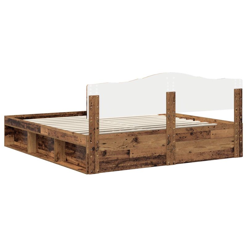 Casa si Gradina - Mobilier - Paturi si accesorii - Paturi - Cadru de pat Lemn vechi 180 x 200 cm Lemn de pin masiv - Infinity.ro