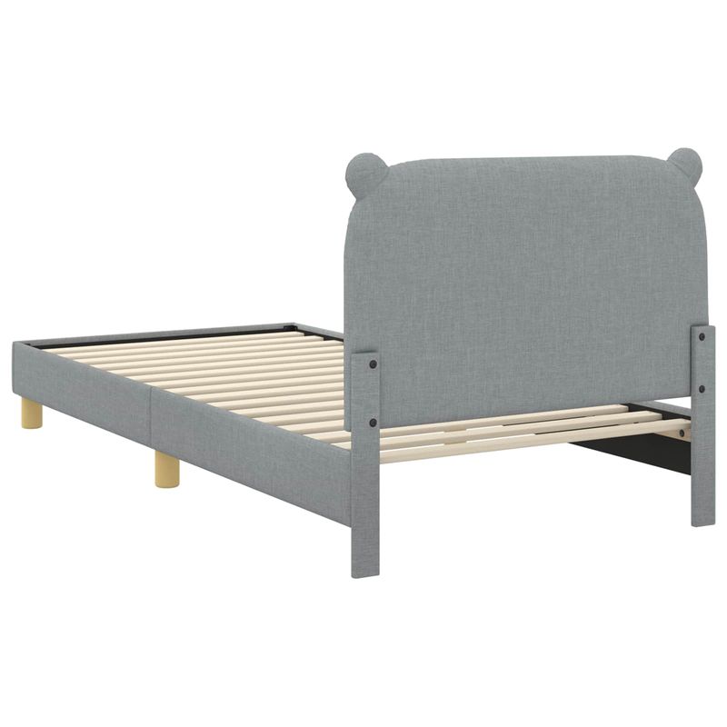 Casa si Gradina - Mobilier - Paturi si accesorii - Paturi - Cadru de pat pentru copii cu spatar Gri deschis 80 x 200 cm - Infinity.ro