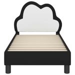 Casa si Gradina - Mobilier - Paturi si accesorii - Paturi - Cadru de pat pentru copii cu spatar Negru 70 x 140 cm PU - Infinity.ro