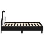 Casa si Gradina - Mobilier - Paturi si accesorii - Paturi - Cadru de pat pentru copii cu spatar Negru 70 x 140 cm PU - Infinity.ro