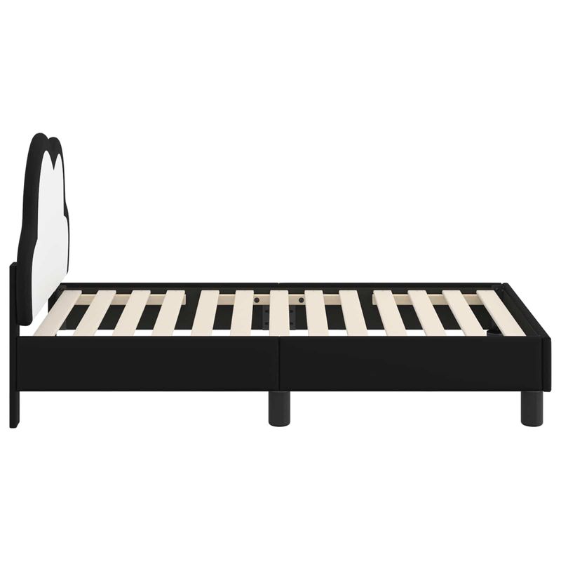 Casa si Gradina - Mobilier - Paturi si accesorii - Paturi - Cadru de pat pentru copii cu spatar Negru 70 x 140 cm PU - Infinity.ro