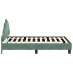 Casa si Gradina - Mobilier - Paturi si accesorii - Paturi - Cadru de pat pentru copii cu spatar Verde Marii 80 x 160 cm - Infinity.ro