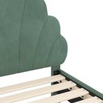 Casa si Gradina - Mobilier - Paturi si accesorii - Paturi - Cadru de pat pentru copii cu spatar Verde Marii 80 x 160 cm - Infinity.ro