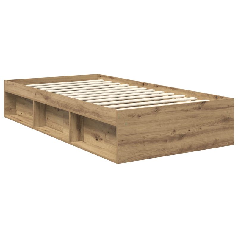 Casa si Gradina - Mobilier - Paturi si accesorii - Paturi - Cadru de pat Stejar artizanal 100 x 200 cm Lemn de pin masiv - Infinity.ro