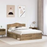 Casa si Gradina - Mobilier - Paturi si accesorii - Paturi - Cadru de pat Stejar artizanal 150 x 200 cm Lemn de pin masiv - Infinity.ro