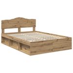 Casa si Gradina - Mobilier - Paturi si accesorii - Paturi - Cadru de pat Stejar artizanal 150 x 200 cm Lemn de pin masiv - Infinity.ro