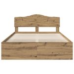 Casa si Gradina - Mobilier - Paturi si accesorii - Paturi - Cadru de pat Stejar artizanal 150 x 200 cm Lemn de pin masiv - Infinity.ro