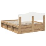 Casa si Gradina - Mobilier - Paturi si accesorii - Paturi - Cadru de pat Stejar artizanal 150 x 200 cm Lemn de pin masiv - Infinity.ro