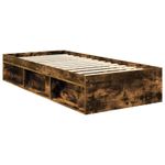 Casa si Gradina - Mobilier - Paturi si accesorii - Paturi - Cadru de pat Stejar fumuriu 90 x 200 cm Lemn compozit - Infinity.ro
