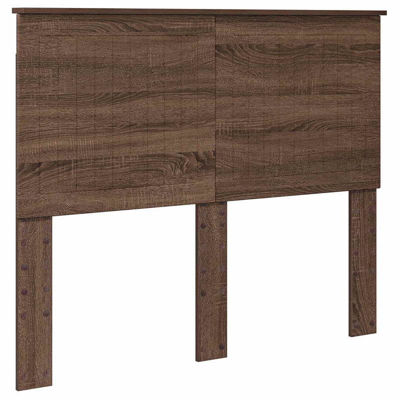 Casa si Gradina - Mobilier - Paturi si accesorii - Paturi - Cadru de pat Stejar inchis 135 x 190 cm Lemn Ingineresc - Infinity.ro