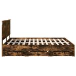 Casa si Gradina - Mobilier - Paturi si accesorii - Paturi - Cadru de pat Stejar fumuriu 180 x 200 cm Lemn Ingineresc - Infinity.ro