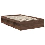 Casa si Gradina - Mobilier - Paturi si accesorii - Paturi - Cadru de pat Stejar inchis 120 x 200 cm Lemn compozit - Infinity.ro