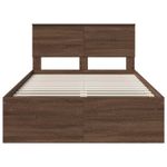 Casa si Gradina - Mobilier - Paturi si accesorii - Paturi - Cadru de pat Stejar inchis 120 x 200 cm Lemn compozit - Infinity.ro