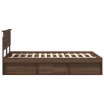 Casa si Gradina - Mobilier - Paturi si accesorii - Paturi - Cadru de pat Stejar inchis 120 x 200 cm Lemn compozit - Infinity.ro