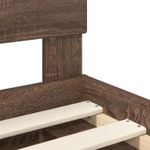 Casa si Gradina - Mobilier - Paturi si accesorii - Paturi - Cadru de pat Stejar inchis 120 x 200 cm Lemn compozit - Infinity.ro