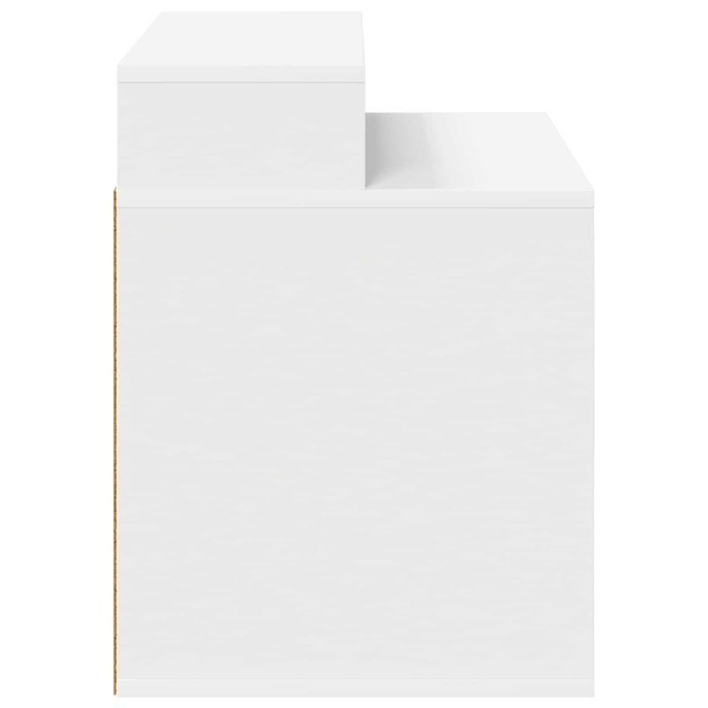 Petshop - Accesorii petshop - Culcusuri si custi - Custi interior si exterior - Casa pentru pisici Alb 42,5 x 40 x 52,5 cm Lemn compozit - Infinity.ro