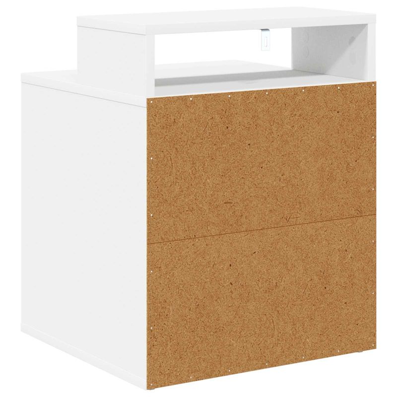 Petshop - Accesorii petshop - Culcusuri si custi - Custi interior si exterior - Casa pentru pisici Alb 42,5 x 40 x 52,5 cm Lemn compozit - Infinity.ro