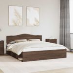 Casa si Gradina - Mobilier - Paturi si accesorii - Paturi - Cadru de pat Stejar inchis 180 x 200 cm Lemn de pin masiv - Infinity.ro