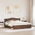 Casa si Gradina - Mobilier - Paturi si accesorii - Paturi - Cadru de pat Stejar inchis 180 x 200 cm Lemn de pin masiv - Infinity.ro