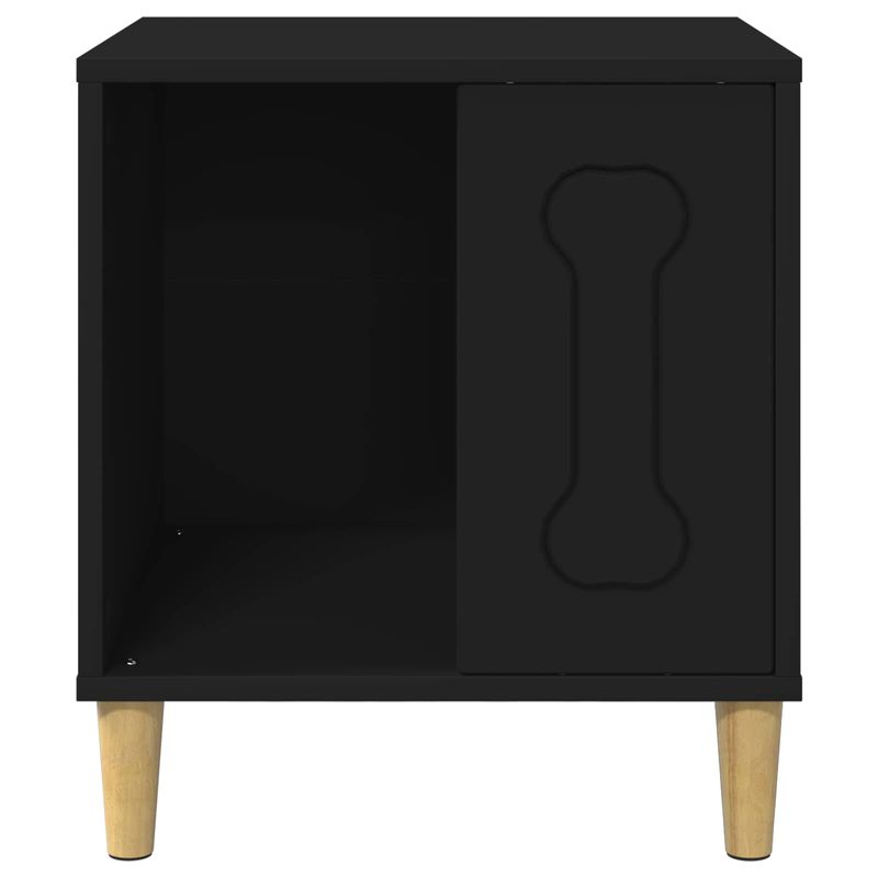 Petshop - Accesorii petshop - Culcusuri si custi - Custi interior si exterior - Casa pentru caini Negru 44 x 42 x 49 cm Lemn compozit - Infinity.ro