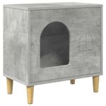 Petshop - Accesorii petshop - Culcusuri si custi - Custi interior si exterior - Casa pentru pisici Beton 51 x 30 x 52 cm Lemn compozit - Infinity.ro