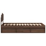 Casa si Gradina - Mobilier - Paturi si accesorii - Paturi - Cadru de pat Stejar inchis 75 x 190 cm Lemn de pin masiv - Infinity.ro