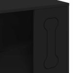 Petshop - Accesorii petshop - Culcusuri si custi - Custi interior si exterior - Casa pentru caini Negru 44 x 42 x 49 cm Lemn compozit - Infinity.ro