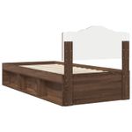 Casa si Gradina - Mobilier - Paturi si accesorii - Paturi - Cadru de pat Stejar inchis 75 x 190 cm Lemn de pin masiv - Infinity.ro