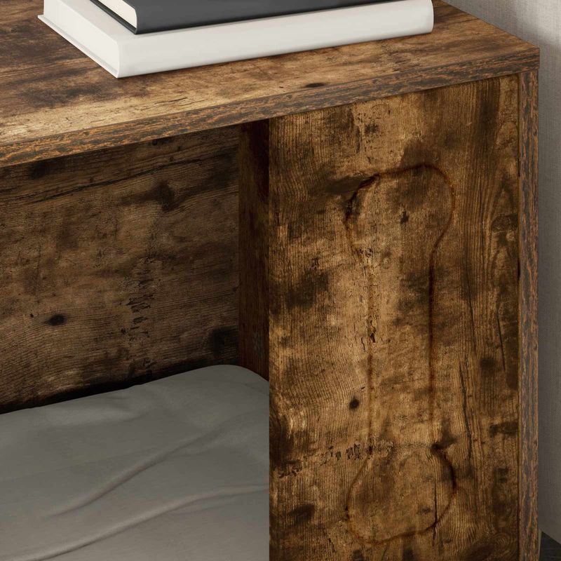 Petshop - Accesorii petshop - Culcusuri si custi - Custi interior si exterior - Casa pentru caini Stejar fumuriu 44 x 42 x 49 cm Lemn compozit - Infinity.ro