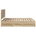 Casa si Gradina - Mobilier - Paturi si accesorii - Paturi - Cadru de pat Stejar Sonoma 160 x 200 cm Lemn Ingineresc - Infinity.ro