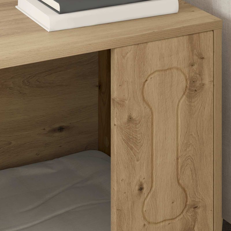 Petshop - Accesorii petshop - Culcusuri si custi - Custi interior si exterior - Casa pentru caini Stejar artizanal 44 x 42 x 49 cm - Infinity.ro